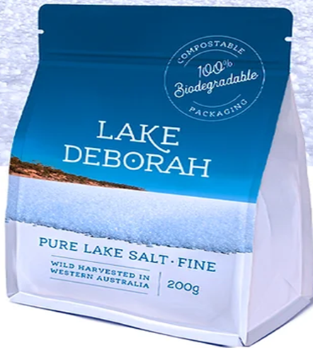 Lake Deborah Fine Salt 200g. 6 packets