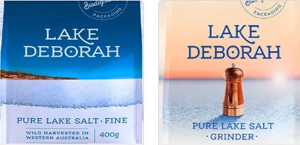Lake Deborah Fine and Grinder Special 5x400g.  5x 400g each of Lake Deborah Fine & Grinder Salt 400g
