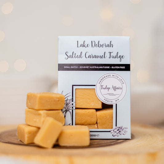 Promotion: Lake Deborah Salted Caramel Fudge 100g $11.95 when purchased with Lake Deborah Salt.